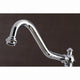 KS3271PLBS Restoration 8" Bridge Kitchen Faucet With Sprayer, Polished Chrome