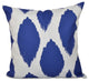 Abstract Decorative Outdoor Pillow, Dazzling Blue, 18"x18"