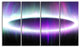 Beautiful Purple Northern Lights, Abstract Canvas Art Print, 48"x28", 4 Panels