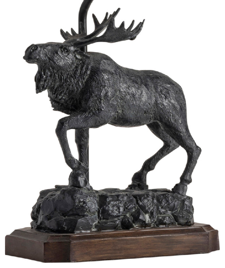 Majestic Moose Resin Table Lamp, Set of 2