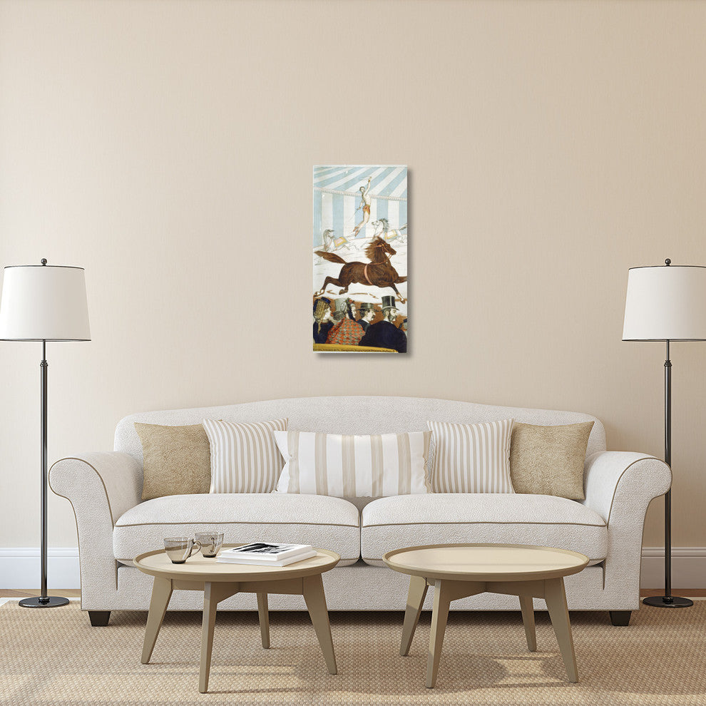 "Acrobats On Horseback 4 - 1870" Canvas by Hollywood Photo Archive, 20x40"