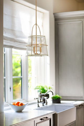 Hinkley Tournon Medium Pendant, Heritage Brass