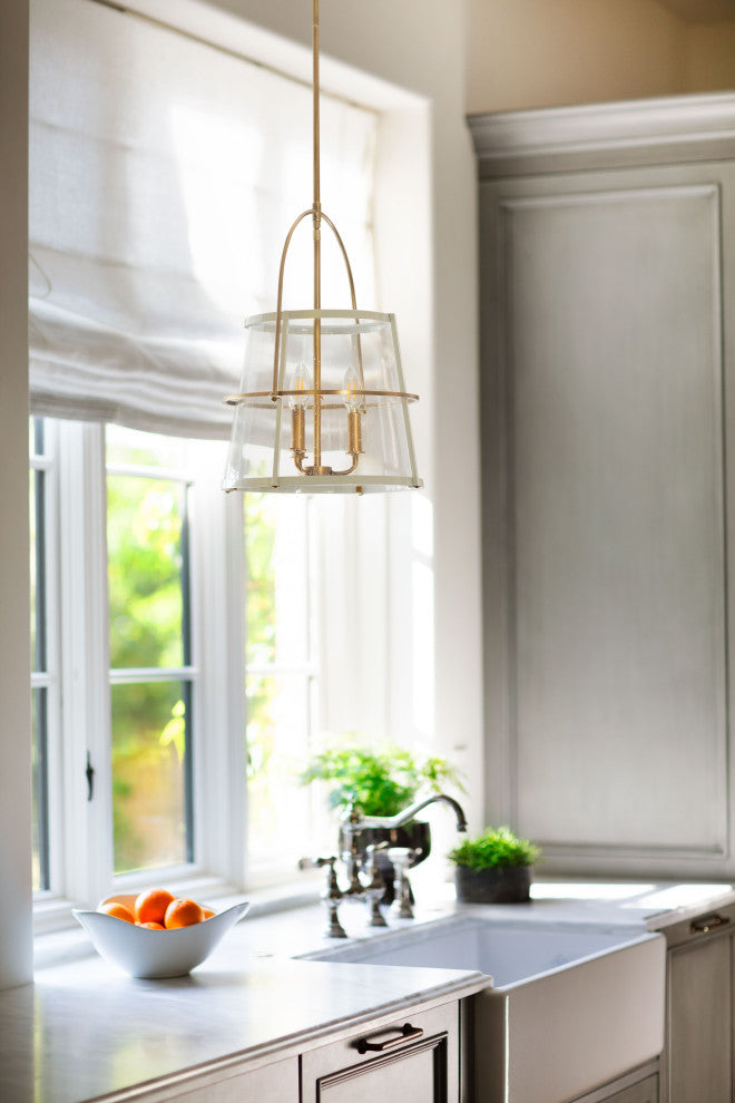 Hinkley Tournon Medium Pendant, Heritage Brass