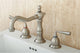 Kingston Brass Widespread Bathroom Faucet With Brass Pop-Up, Brushed Nickel