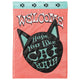 Flag  Double Applique  Welcome Cat Hair Polyester Garden