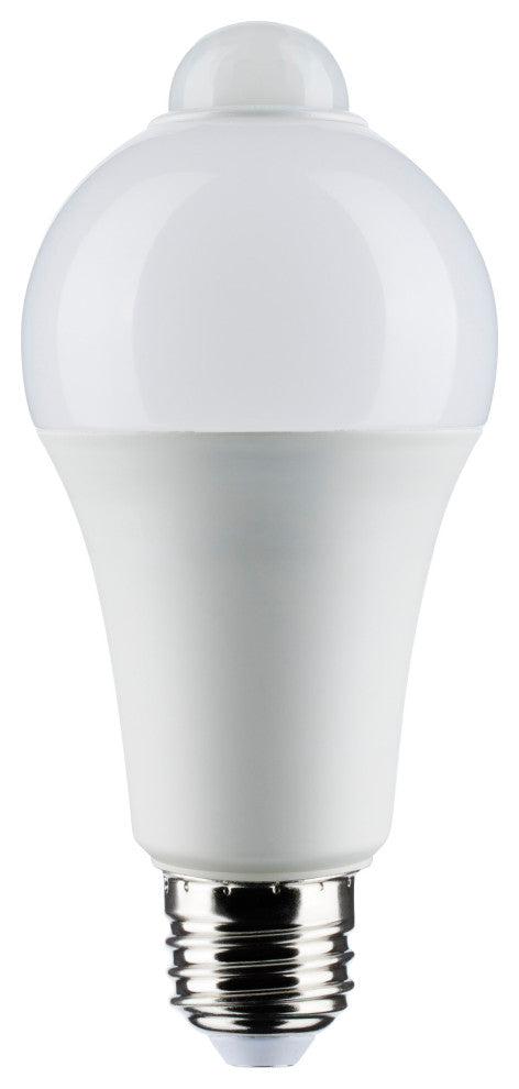12W A19 LED, White, 5000K, 1050 Lumens, 120V, PIR Sensor, Non-Dimmable