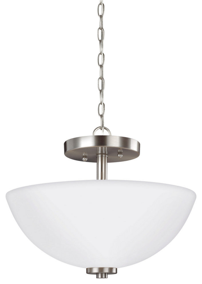 Generation Lighting Oslo Two Light Semi-Flush Convertible Pendant 77160EN3-962
