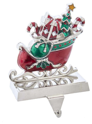 Kurt Adler 7.3" Metal Sleigh Stocking Hanger