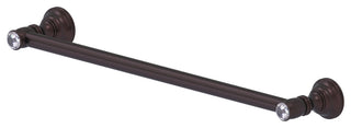 Carolina Crystal 24" Towel Bar, Antique Bronze