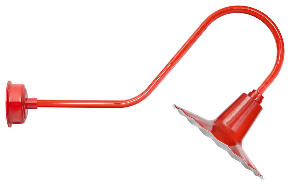 12" Iris LED Gooseneck Light With Urban Arm, Red