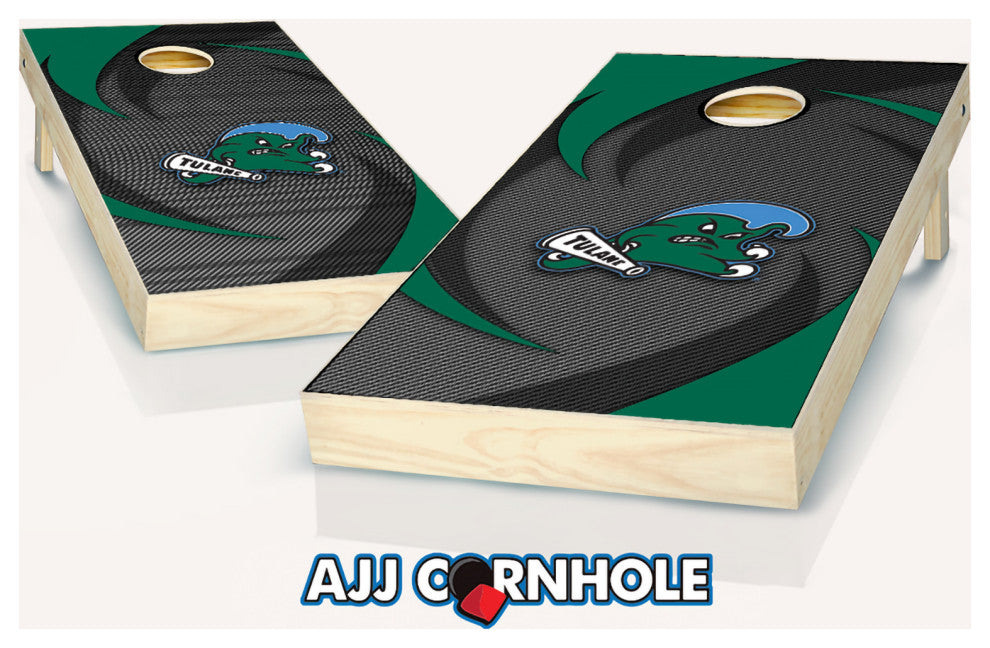 Tulane Swoosh Cornhole Set