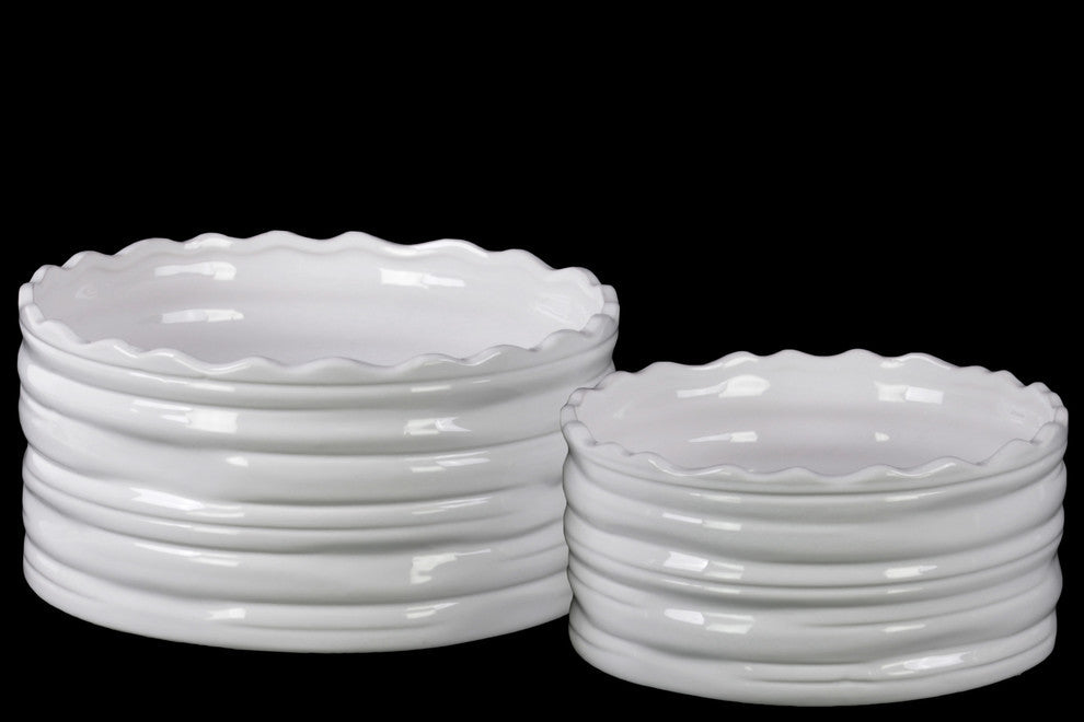 Ceramic Pots Coated, 2-Piece Set