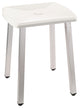 White Shower Stool
