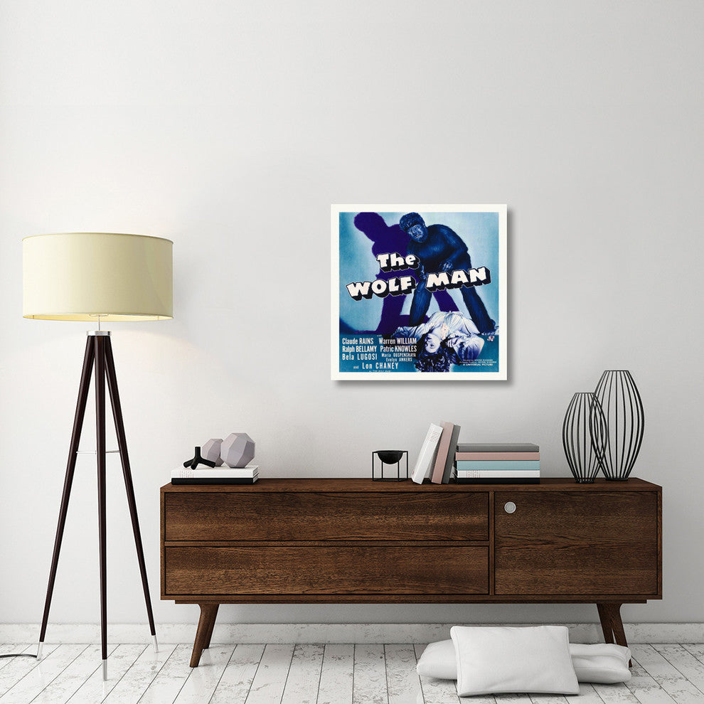 "The Wolfman" Stretched Canvas Giclee by Hollywood Photo Archive, 30x30"