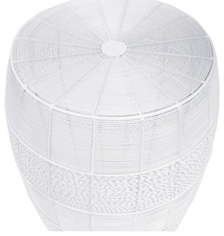 Butler Bellarose White Metal End Table