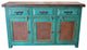 Fontana Rustic Bathroom Vanity cabinet, 72"x20"x32", Fake Left/Right Drawers