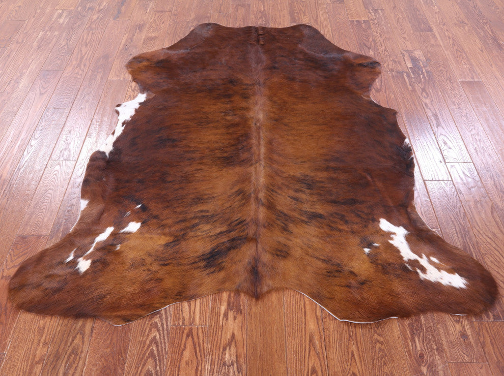 Natural Cowhide Rug 6' 2" X 5' 9" C1790