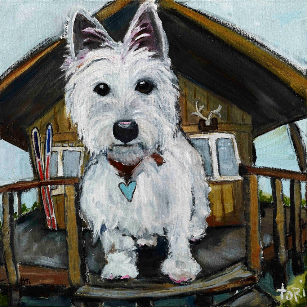 "Dash In Cabin" Painting Print on Canvas by Tori Campisi