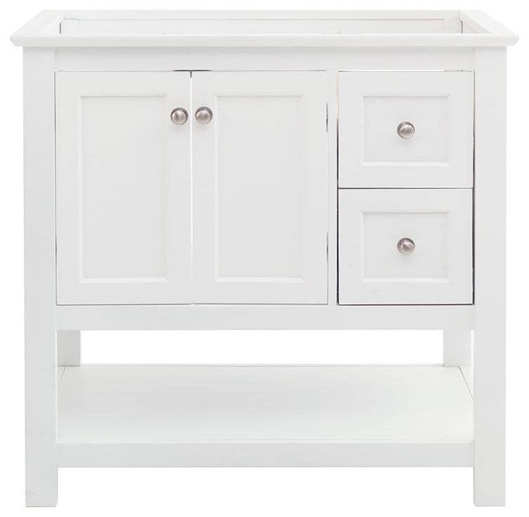 Fresca FCB2336WH Manchester 36" White Traditional Bathroom Cabinet
