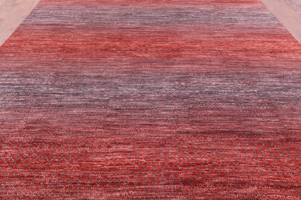 10' 1" X 14' 1" Savannah Grass Hand Knotted Wool Rug - Q13179