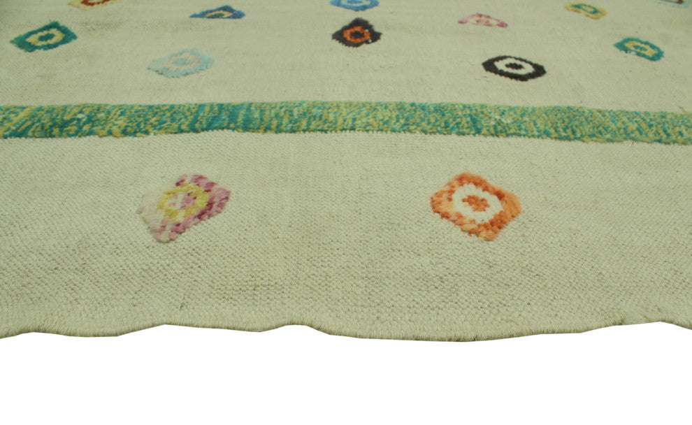 High-Low Kilim Kasra Beige Rug