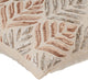 Ivory Decorative Pillow Shams 24"x24" Silk, Ageing Copper Foil
