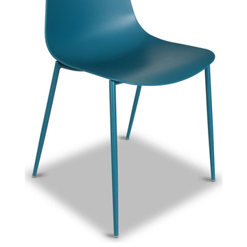 Poly and Bark Isla Chair, Ocean Teal, Set of 4