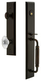 Fifth Avenue 1-Piece Dummy Handleset, C Grip and Burgundy Knob, 849385