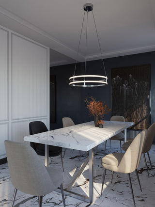 Gemini 24'' LED Pendant - Painted Nickel
