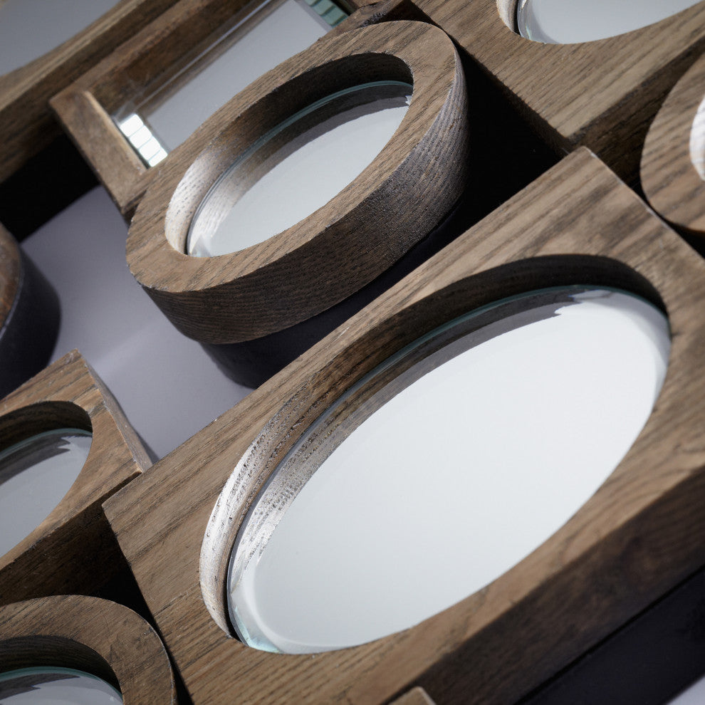 Cyan Design Aldo Mirror, Walnut