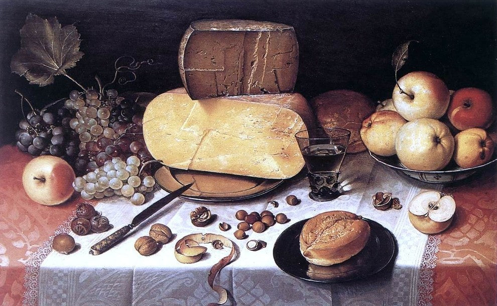 Floris Claesz Van Dijck Still-Life with Fruit  Nuts and Cheese Wrapped Canvas