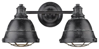 Golden Lighting 7312-BA2 Bartlett 2 Light 17\"W Bathroom Vanity - Black Patina