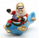 Santa in Airplane Holiday Salt and Pepper Shakers