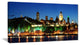 "Panoramic Quebec City at Night" Cityscape Canvas Photo Print, 32"x16"