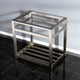 Fauceture 31" x 22" Steel Console Sink Base, Brushed Nickel