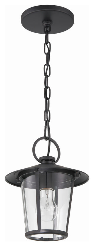 Andover 1-Light Matte Black Outdoor Chandelier