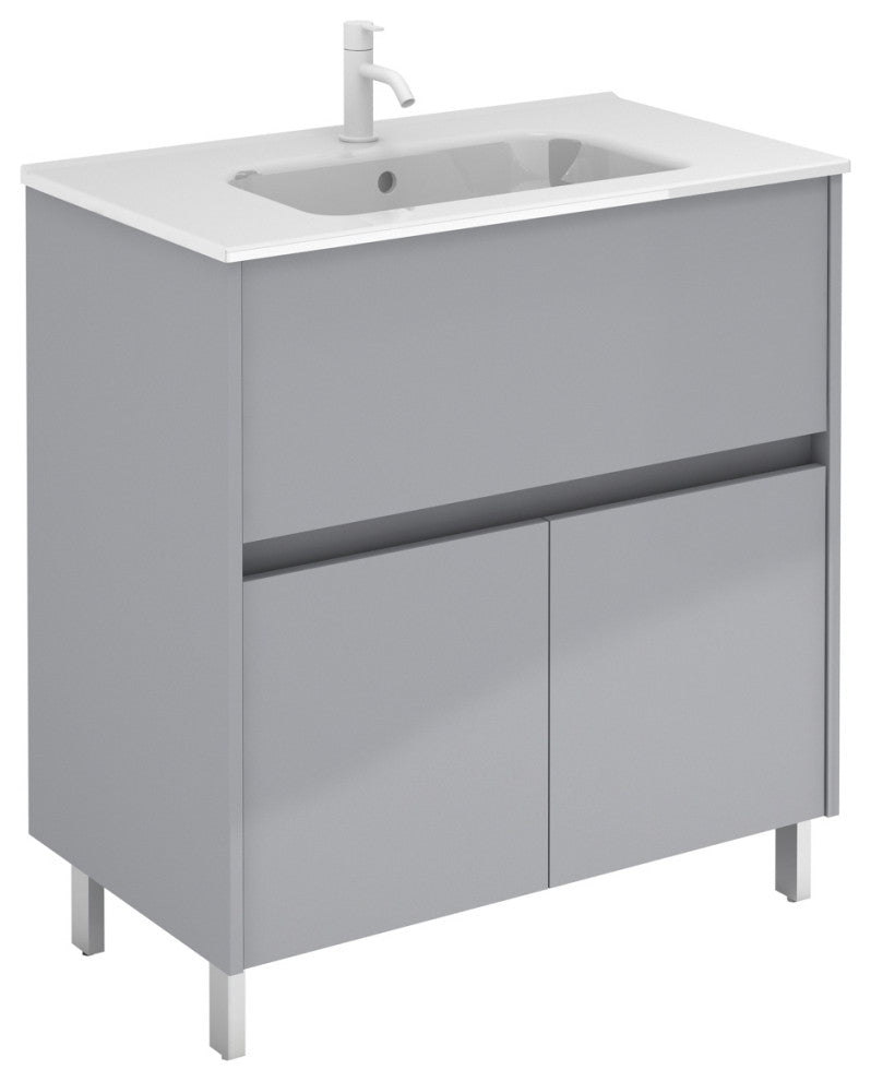 UNIT 32" BAND 1DR-2D Gloss Galet With Ceramic Top