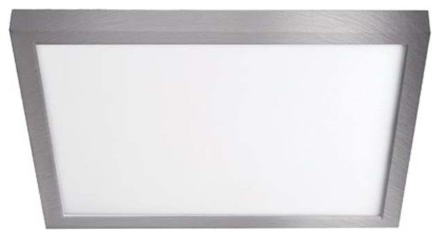 Square LED 11" Flush Mount 3500K, Brushed Nickel