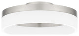 Quoizel PCOH1608 Cohen 12"W LED Flush Mount Ceiling Fixture - Brushed Nickel