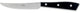 Coltellerie Berti Set of 6 Compendio Steak Knives, Black Lucite Handles