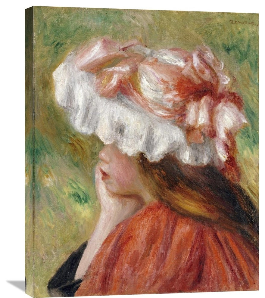 "Head of a Young Girl In a Red Hat" Artwork, 23" x 30"
