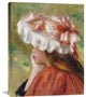 "Head of a Young Girl In a Red Hat" Artwork, 23" x 30"
