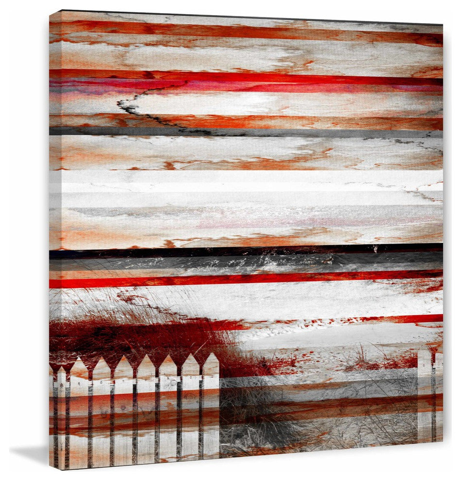 "Picket Fence" Print on Canvas, 48"x48"