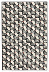 Frances Valentine x Dash & Albert Cockadoodledoo Multi Washable Rug, 2'6" x 8'