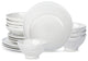 Stone by Mercer Project NENDO Stoneware 16 Piece Dinnerware Set, White