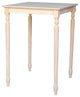 Solid Wood Top Table - Turned Legs