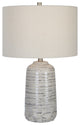 Uttermost Cyclone Table Lamp 30069-1, Ivory