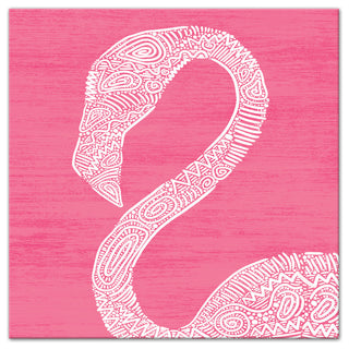 Pink Flamingo 24x24 Canvas Wall Art