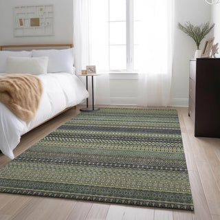 Premium Machine Washable Mayfield AMF527 Sage 5' x 7'6" Rug