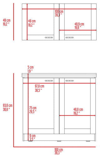 Perseus Cabinet Set, Light Gray